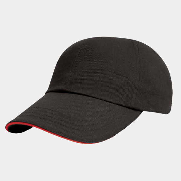 Result Low Profile Heavy Brushed Cotton Cap with Sandwich Peak Thumbnail