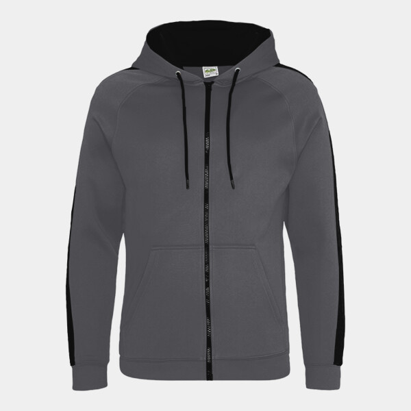 AWDis Contrast Sports Polyester Zoodie Thumbnail