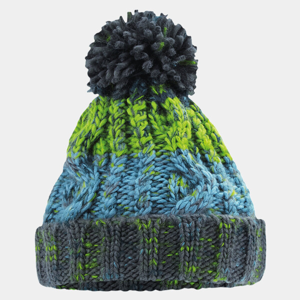 Beechfield Junior Corkscrew Pom Pom Beanie Thumbnail