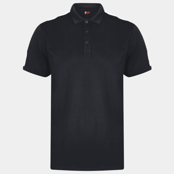 Finden + Hales Unisex Contrast Panel Piqué Polo Shirt Thumbnail