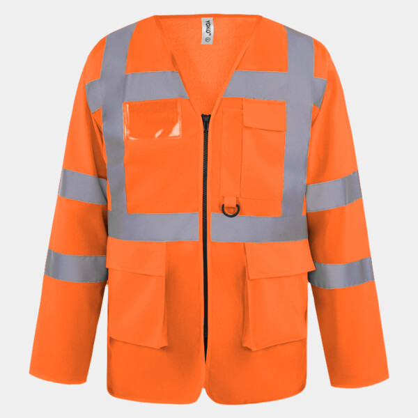 Yoko Hi-Vis Executive Long Sleeve Waistcoat Thumbnail