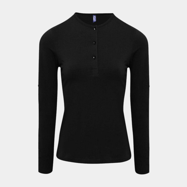 Premier Ladies Long John Roll Sleeve T-Shirt Thumbnail